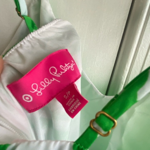 Lilly For Target Green & White Jumpsuit size small - Picture 6 of 7